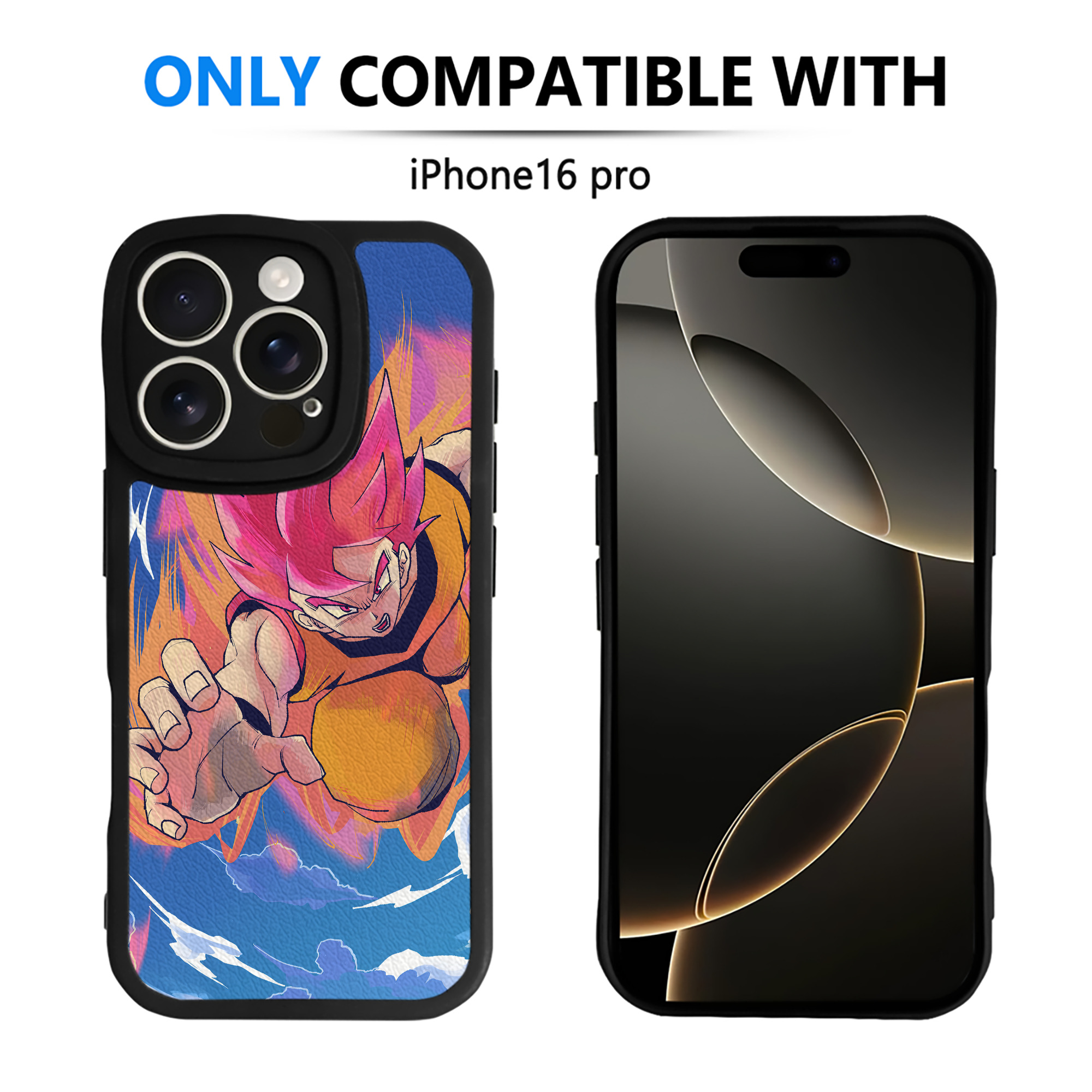 （画像用） ドラゴンボール DRAGON BALL 【iPhone 16シリーズ対応】シリコンスマホケース（レザー調） 材質：シリコン
